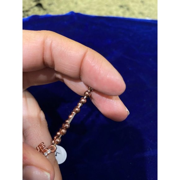 Rose Gold Stretch Bracelet - Picture 2 of 5